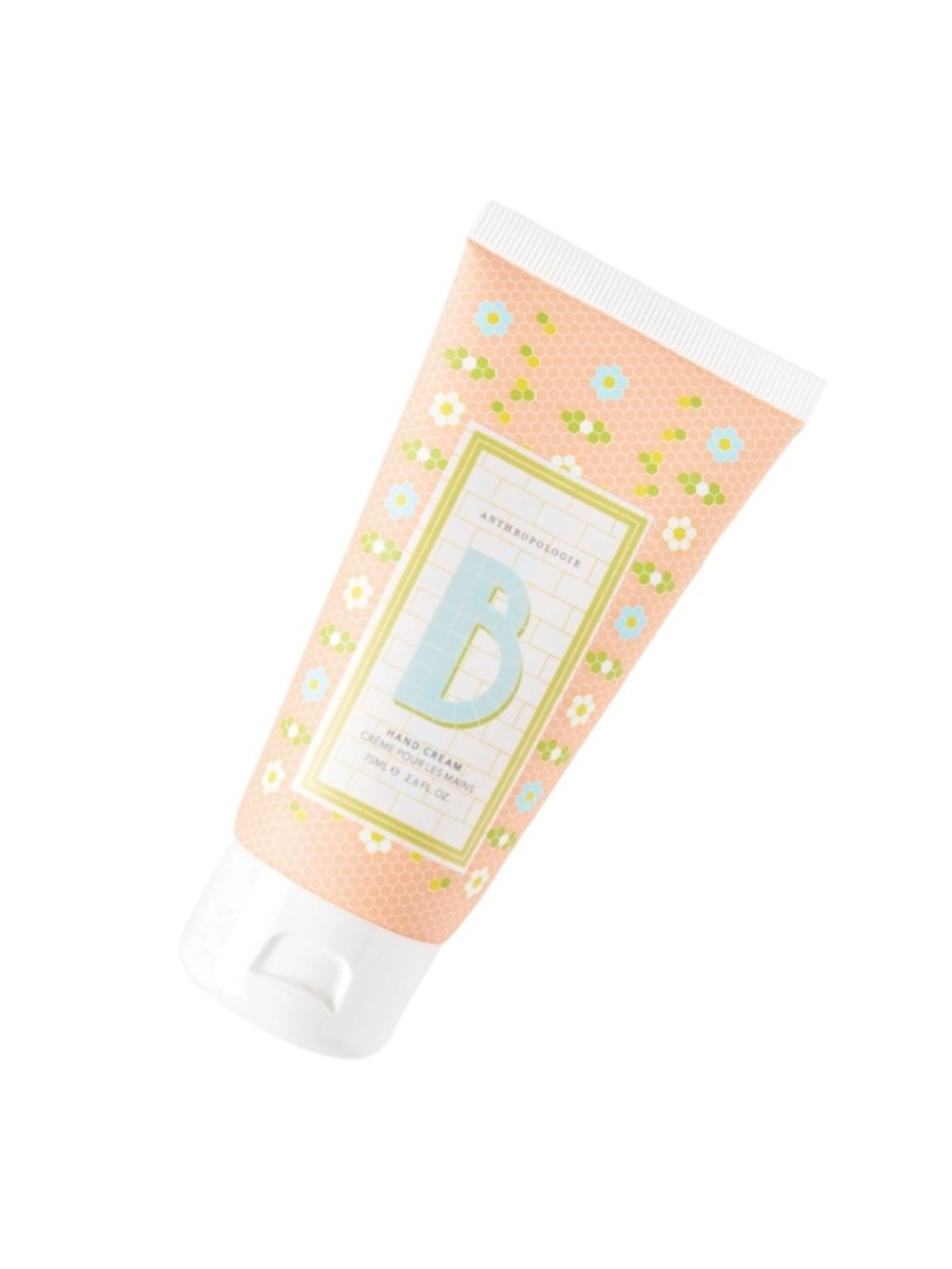 NWT Anthropologie Springtime Monogram Hand Cream -Letter Monogram B